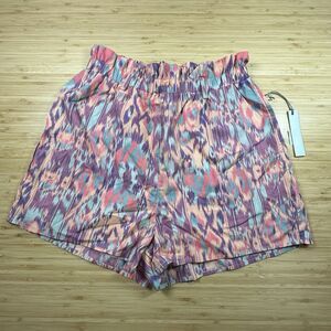 Tart Rita Paperbag Shorts Aztec Ikat Print NWT Women Size S Lined Southwestern